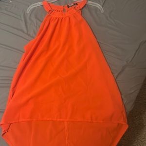 YOINS Orange halter-style blouse Size 14